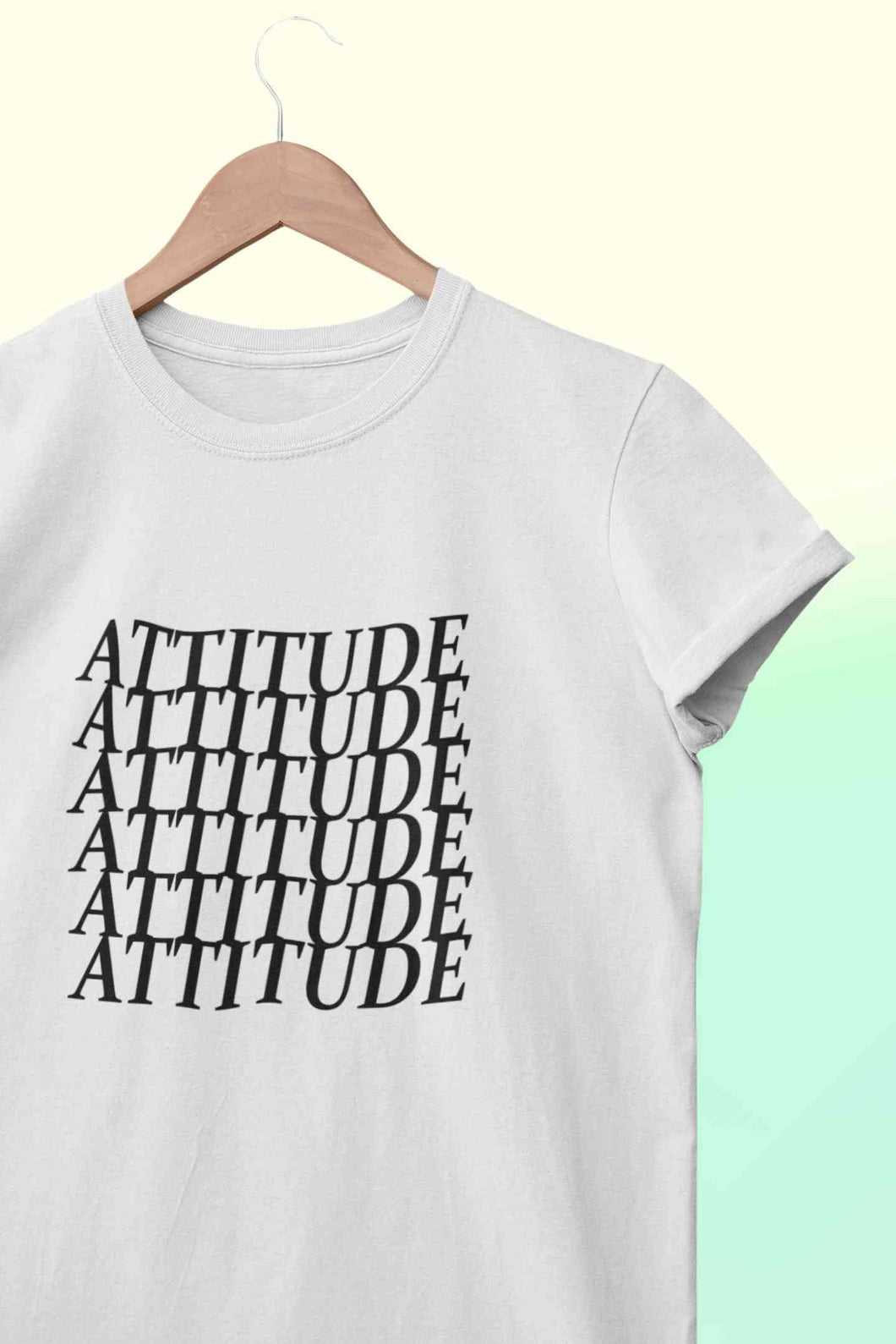 Attitude Women Half Sleeves T-shirt- KidsFashionVilla