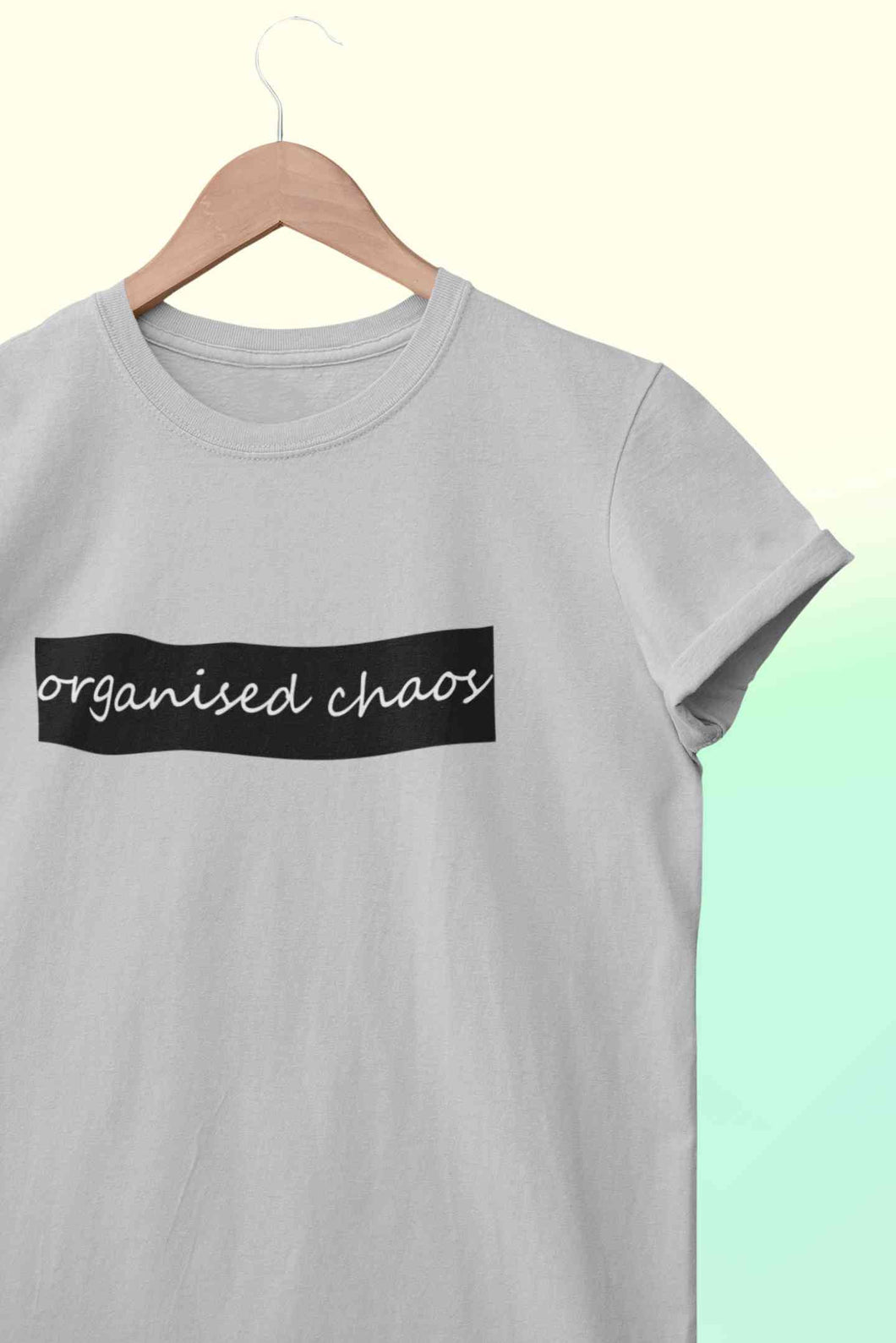 Organised Chaos Mens Half Sleeves T-shirt- KidsFashionVilla