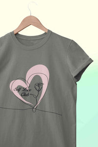 Self Love Club Women Half Sleeves T-shirt- KidsFashionVilla