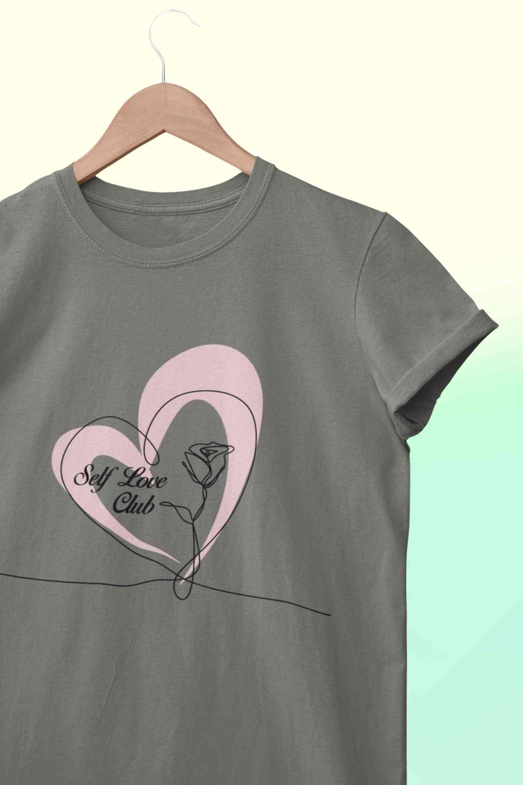 Self Love Club Women Half Sleeves T-shirt- KidsFashionVilla