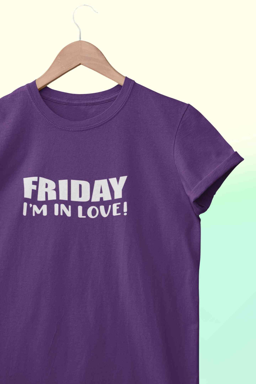 Friday I Am In Love Mens Half Sleeves T-shirt- KidsFashionVilla
