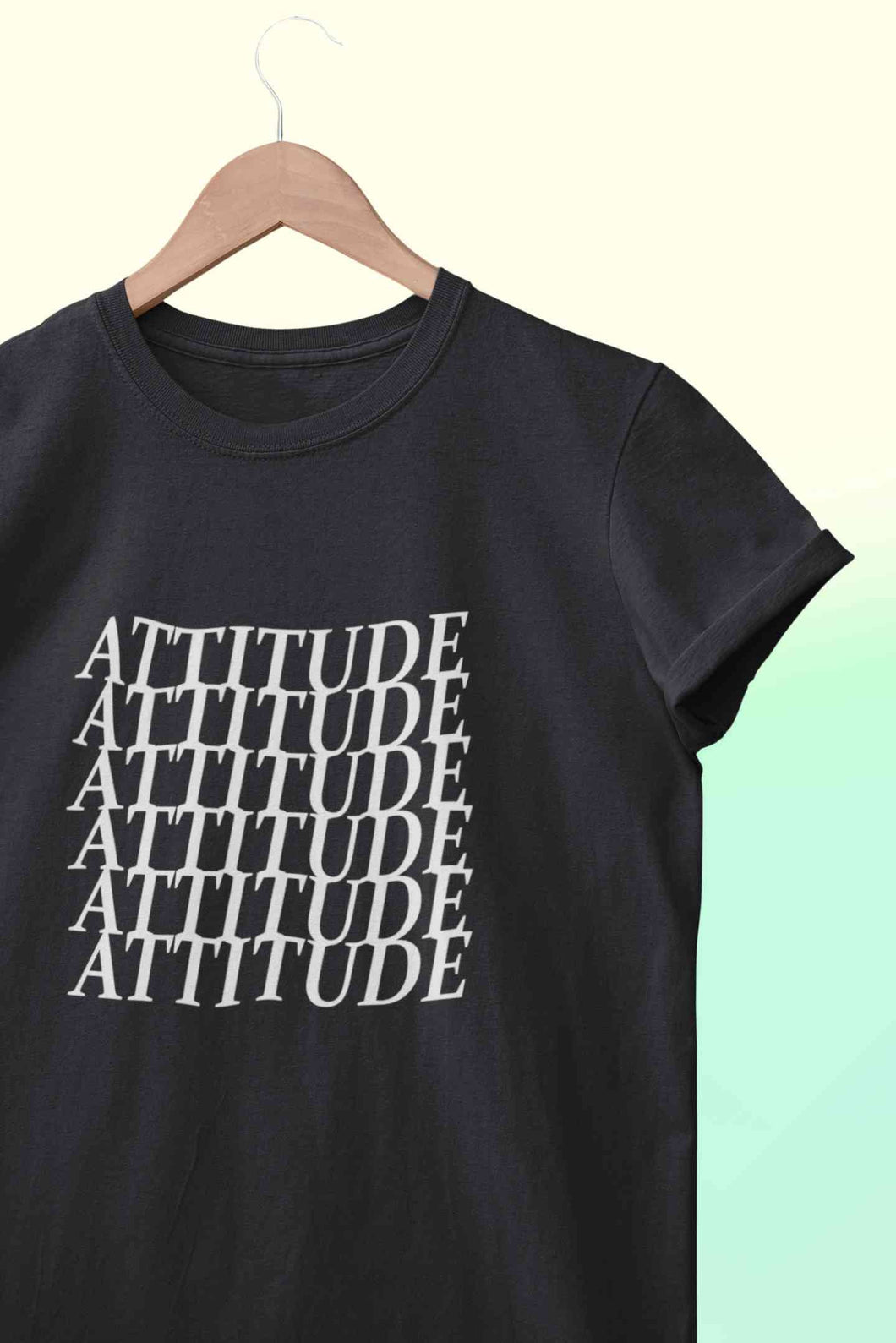 Attitude Women Half Sleeves T-shirt- KidsFashionVilla