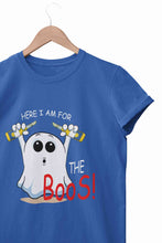 Load image into Gallery viewer, Here For The Boos Women Half Sleeves T-shirt- KidsFashionVilla

