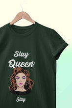 Load image into Gallery viewer, Slay Queen Women Half Sleeves T-shirt- KidsFashionVilla
