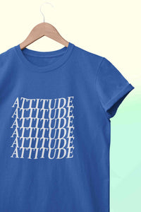 Attitude Women Half Sleeves T-shirt- KidsFashionVilla