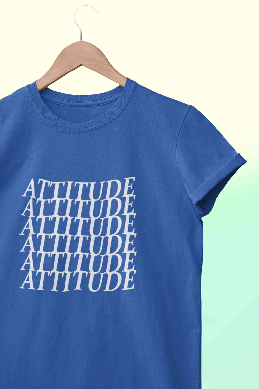 Attitude Women Half Sleeves T-shirt- KidsFashionVilla