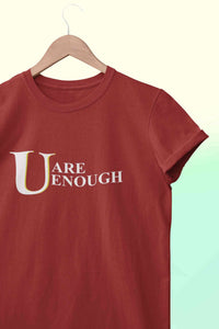 You Are Enough Mens Half Sleeves T-shirt- KidsFashionVilla
