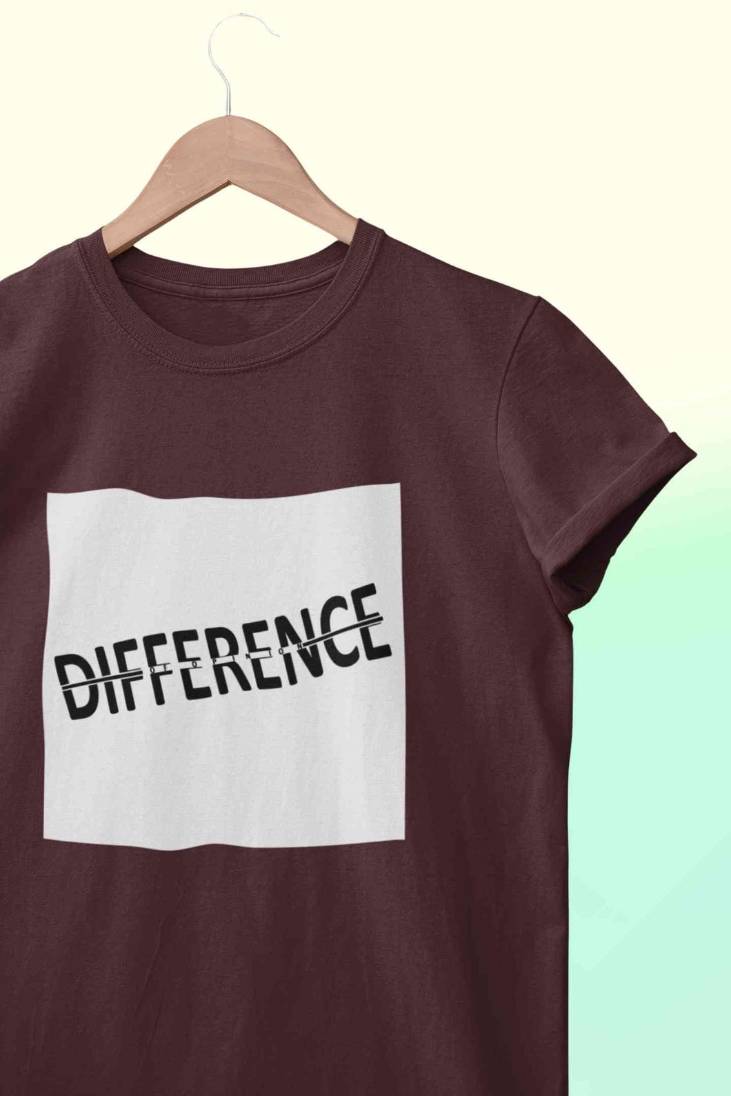 Difference Of Opinion Women Half Sleeves T-shirt- KidsFashionVilla