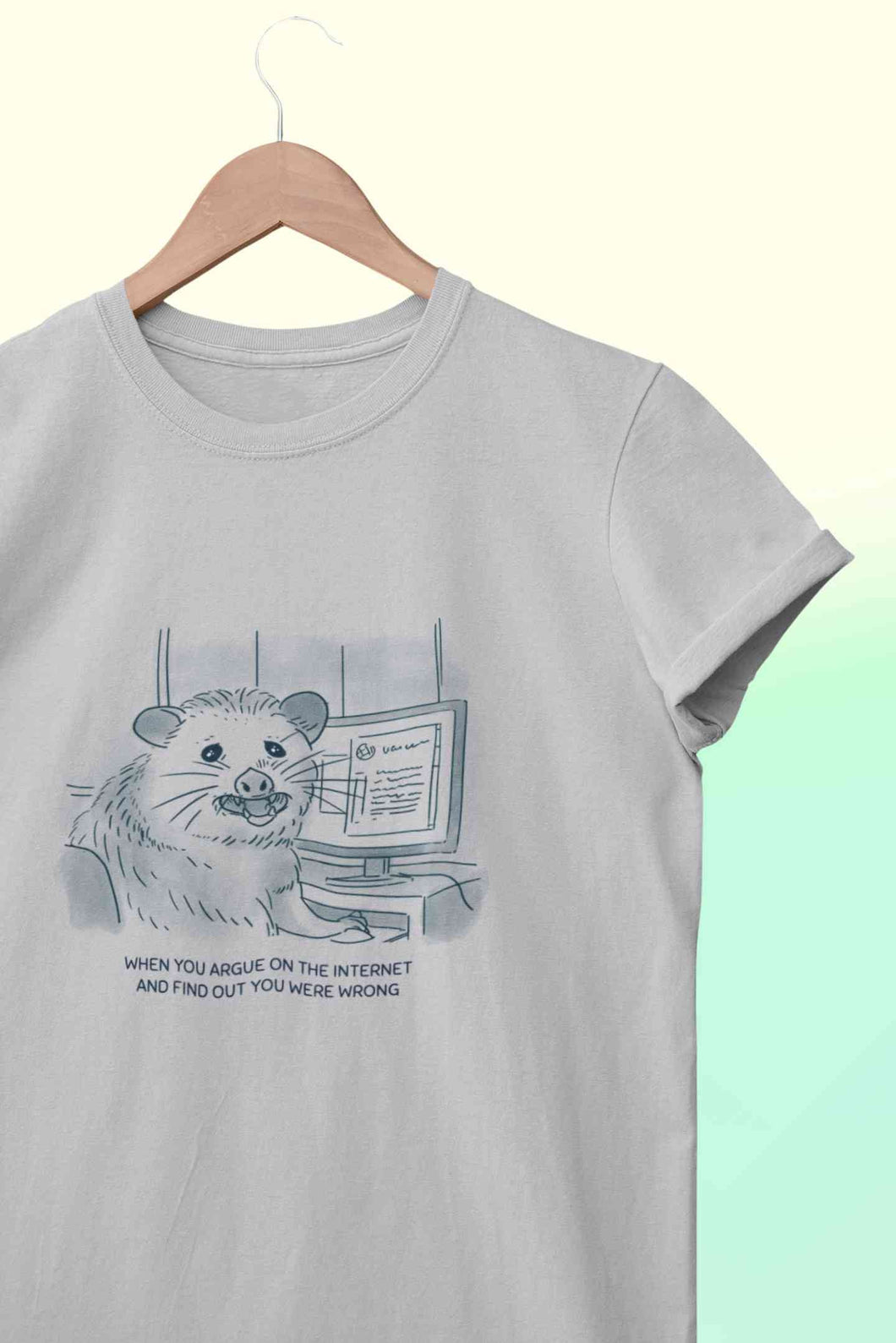 When You Argue On The Internet And Find Out You Were Wrong Funny Mens Half Sleeves T-shirt- KidsFashionVilla