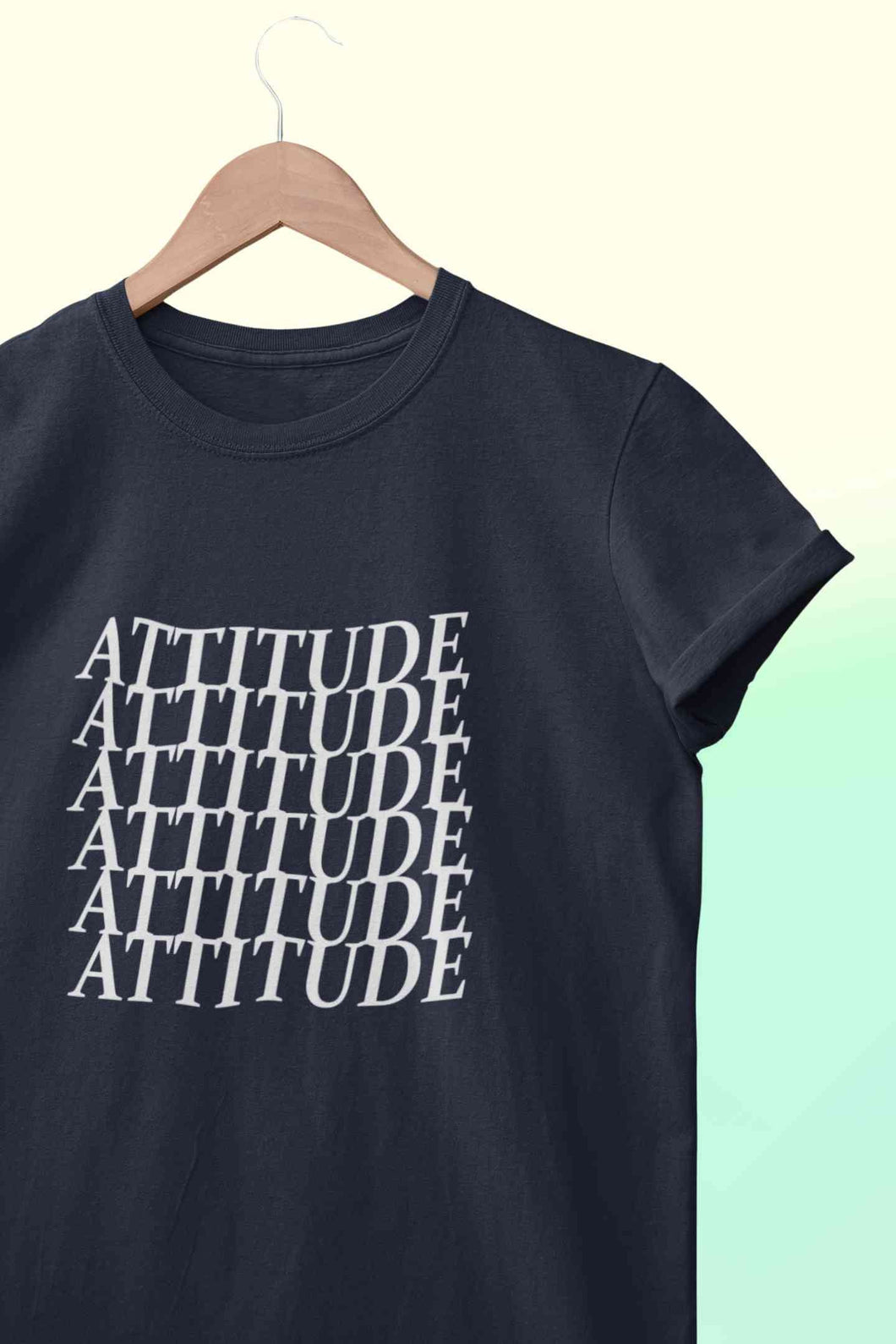 Attitude Women Half Sleeves T-shirt- KidsFashionVilla