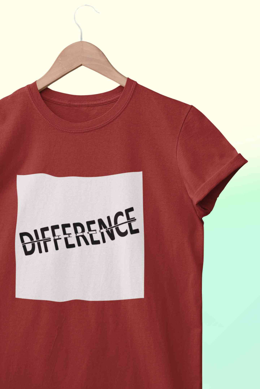 Difference Of Opinion Mens Half Sleeves T-shirt- KidsFashionVilla