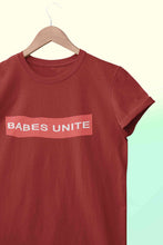Load image into Gallery viewer, Babes Unite Women Half Sleeves T-shirt- KidsFashionVilla
