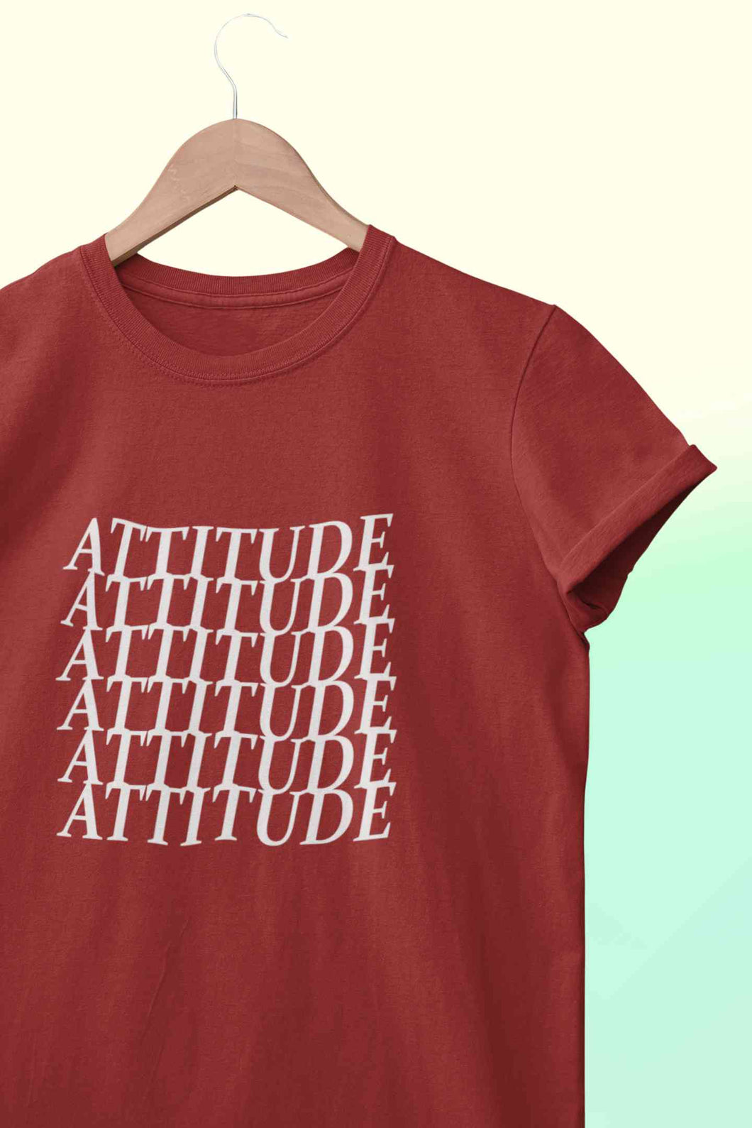 Attitude Women Half Sleeves T-shirt- KidsFashionVilla