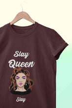 Load image into Gallery viewer, Slay Queen Women Half Sleeves T-shirt- KidsFashionVilla
