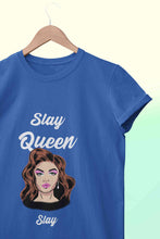 Load image into Gallery viewer, Slay Queen Women Half Sleeves T-shirt- KidsFashionVilla
