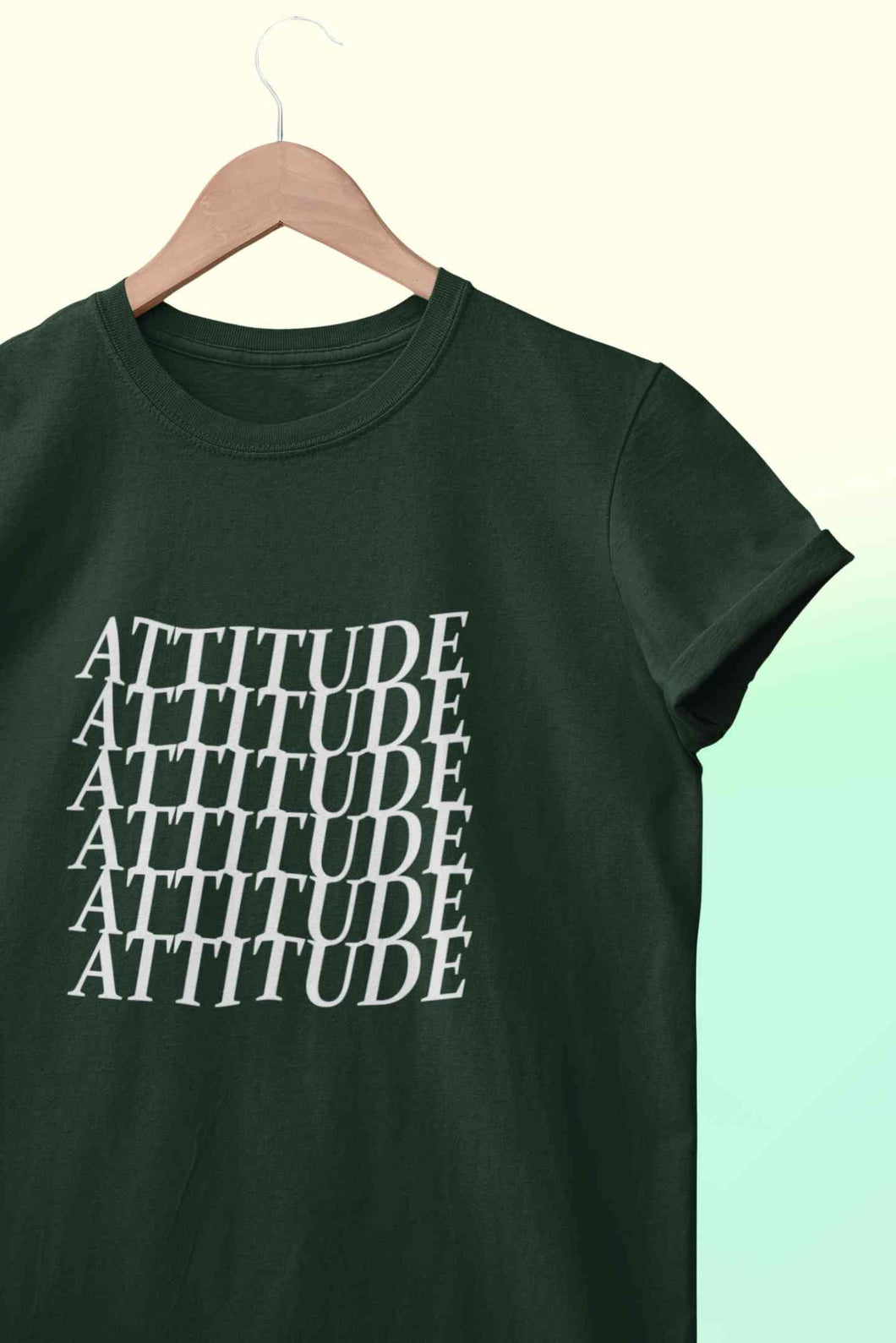 Attitude Women Half Sleeves T-shirt- KidsFashionVilla