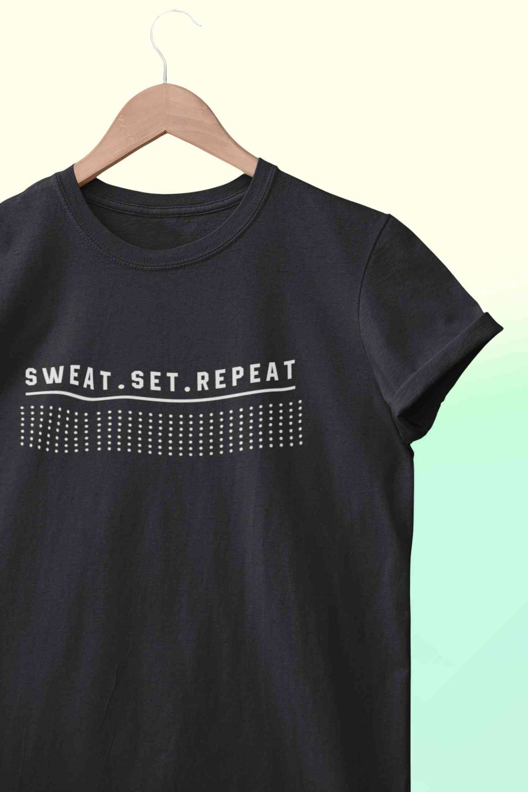 Sweat Set Repeat Women Half Sleeves T-shirt- KidsFashionVilla