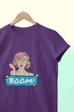 Load image into Gallery viewer, Boom Women Half Sleeves T-shirt- KidsFashionVilla
