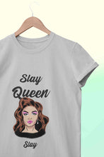 Load image into Gallery viewer, Slay Queen Women Half Sleeves T-shirt- KidsFashionVilla
