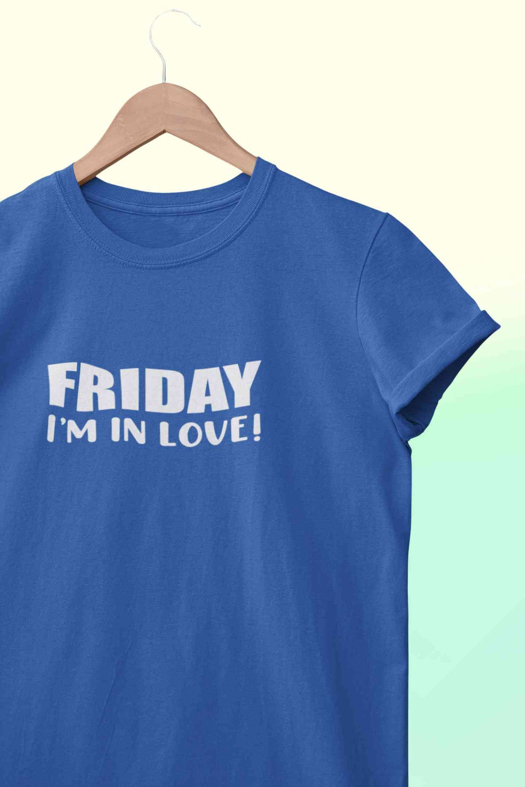 Friday I Am In Love Mens Half Sleeves T-shirt- KidsFashionVilla
