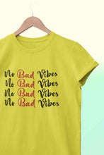 Load image into Gallery viewer, No Bad Vibes Mens Half Sleeves T-shirt- KidsFashionVilla

