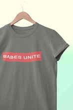 Load image into Gallery viewer, Babes Unite Women Half Sleeves T-shirt- KidsFashionVilla
