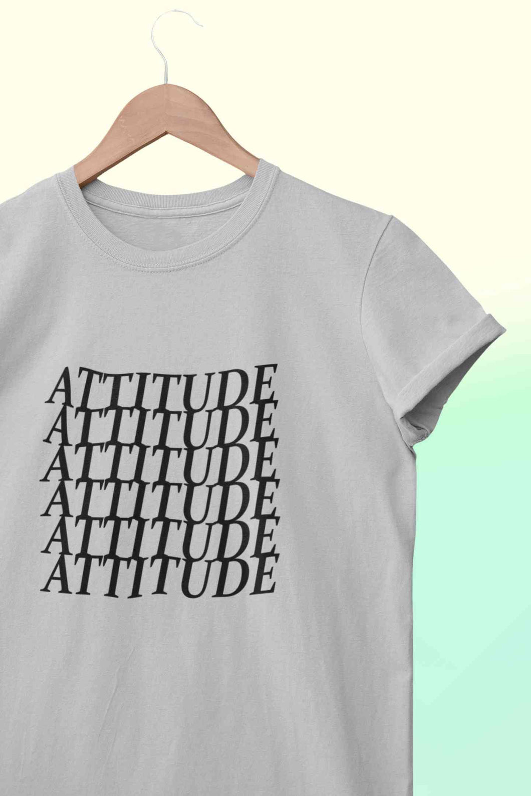 Attitude Women Half Sleeves T-shirt- KidsFashionVilla