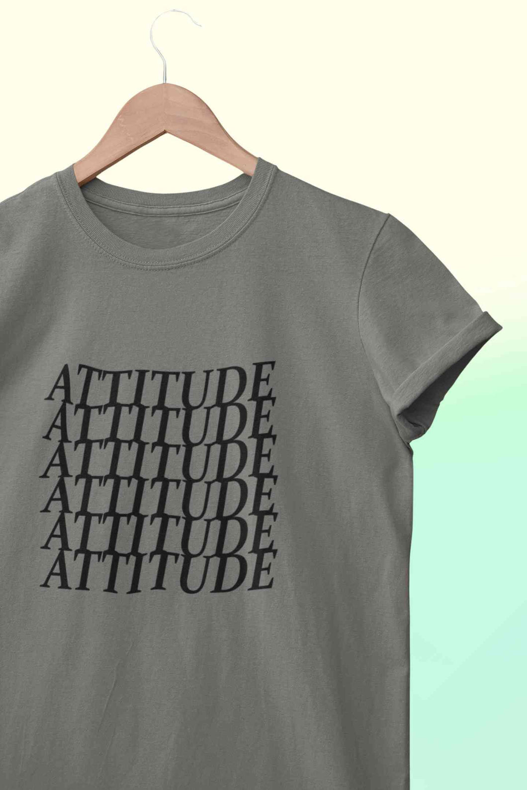 Attitude Women Half Sleeves T-shirt- KidsFashionVilla