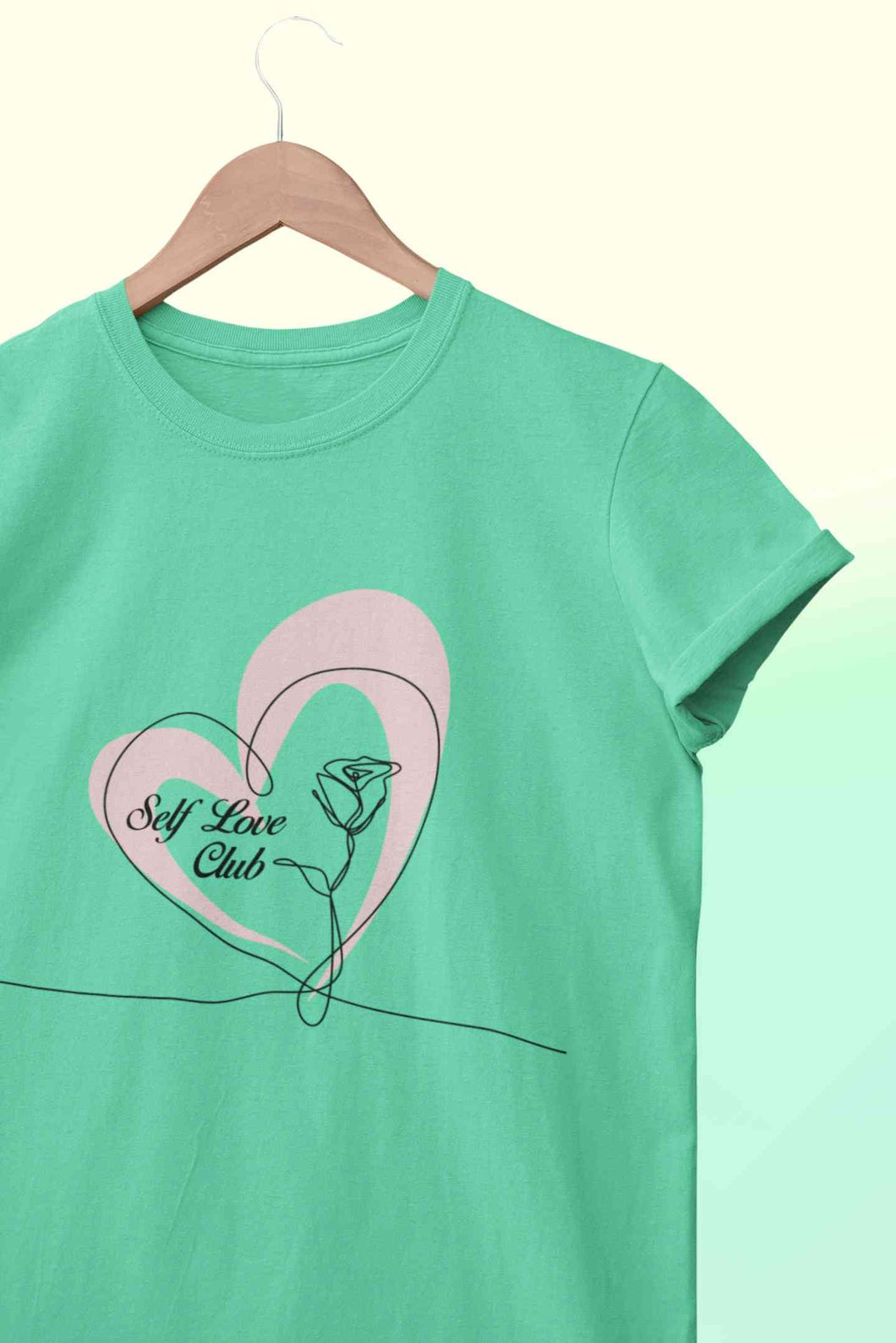 Self Love Club Women Half Sleeves T-shirt- KidsFashionVilla