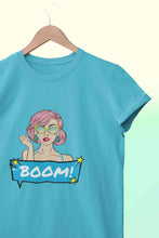 Load image into Gallery viewer, Boom Women Half Sleeves T-shirt- KidsFashionVilla
