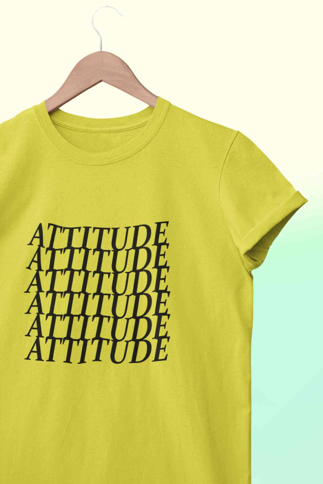 Attitude Women Half Sleeves T-shirt- KidsFashionVilla