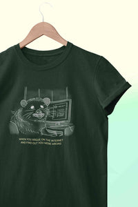 When You Argue On The Internet And Find Out You Were Wrong Funny Mens Half Sleeves T-shirt- KidsFashionVilla