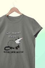 Load image into Gallery viewer, Go Away Dude Your Vibe Is Not Right Funny Mens Half Sleeves T-shirt- KidsFashionVilla
