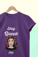 Load image into Gallery viewer, Slay Queen Women Half Sleeves T-shirt- KidsFashionVilla

