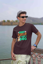 Load image into Gallery viewer, Saw a Dog Mens Half Sleeves T-shirt- KidsFashionVilla
