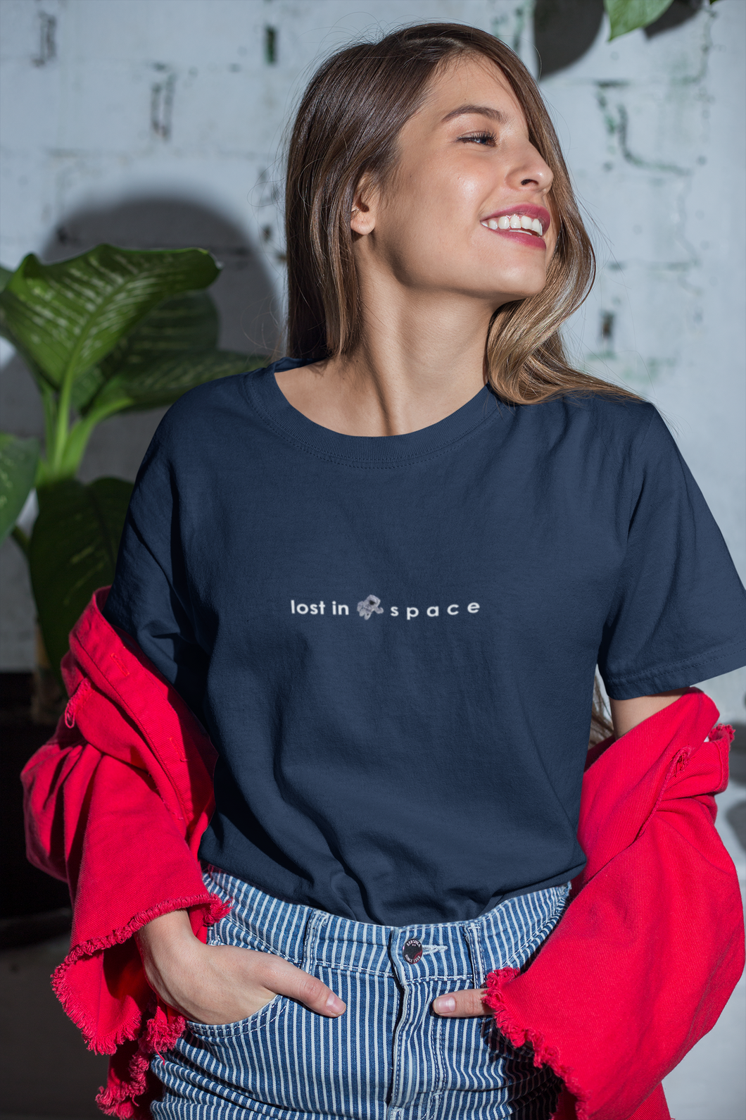 Lost in space Minimal Women Half Sleeves T-shirt- KidsFashionVilla