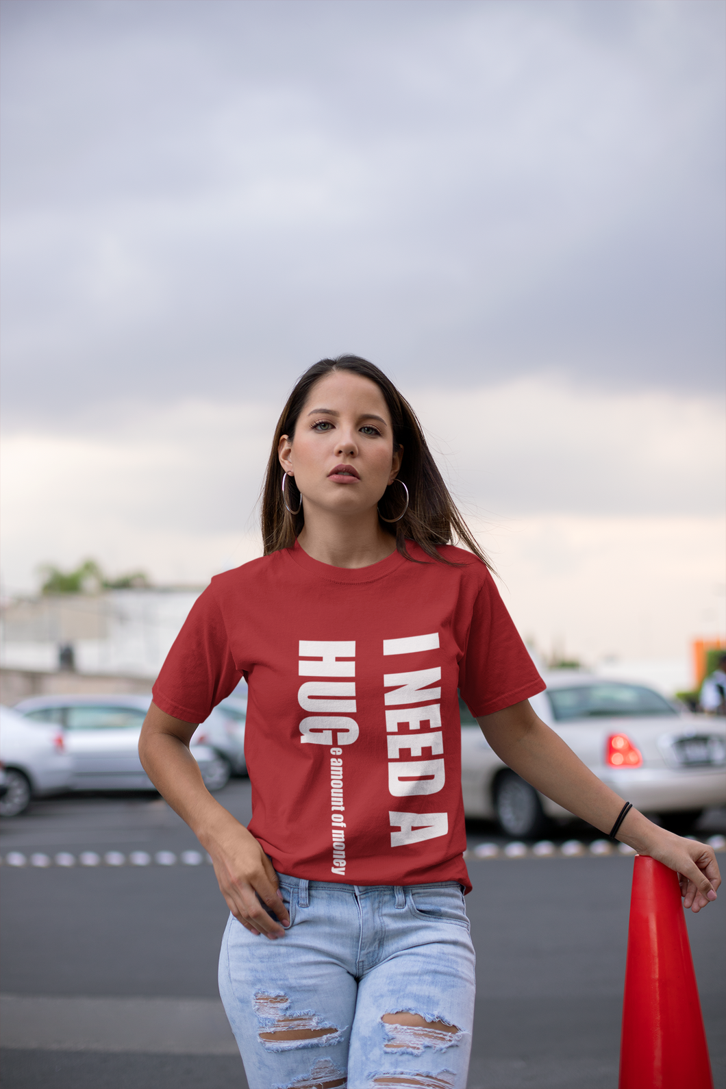 I Need Hug Women Half Sleeves T-shirt- KidsFashionVilla
