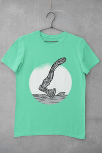 Viking Mens Half Sleeves T-shirt- FunkyTeesClub - Funky Tees Club