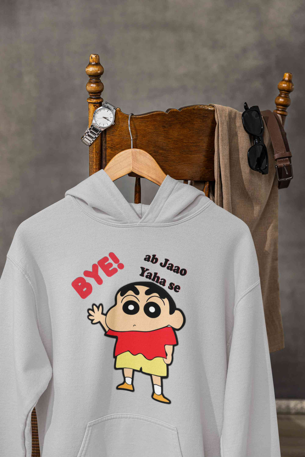 Ab Jao Yaha Se Cartoon Funny Memes Men Hoodies-KidsFashionVilla