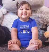 Load image into Gallery viewer, Warning Man United Rompers for Baby Girl- FunkyTradition FunkyTradition

