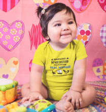 Load image into Gallery viewer, Warning Real Madrid Rompers for Baby Girl- FunkyTradition FunkyTradition
