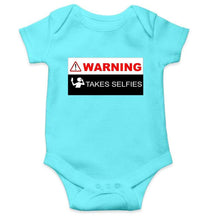 Load image into Gallery viewer, Warning Take Selfies Rompers for Baby Girl- FunkyTradition FunkyTradition
