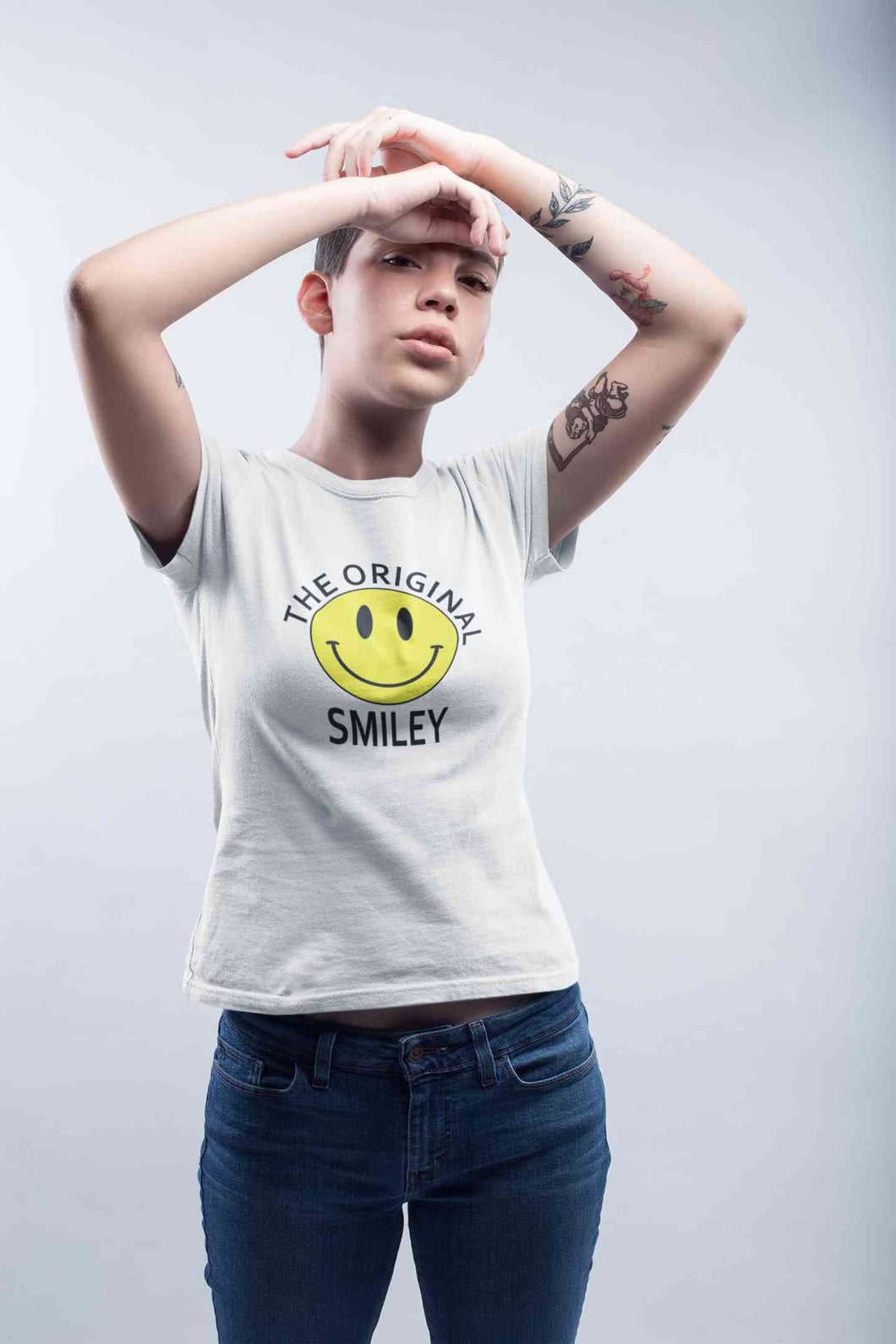 The Original Smiley Women Half Sleeves T-shirt- KidsFashionVilla