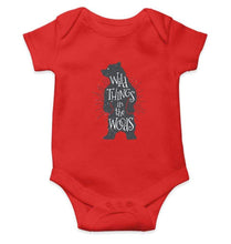Load image into Gallery viewer, Wild things in the wood Bear Rompers for Baby Boy- FunkyTradition FunkyTradition
