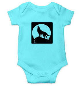 Wolf Abstract Rompers for Baby Boy- FunkyTradition FunkyTradition