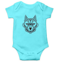 Load image into Gallery viewer, Wolf Abstract Rompers for Baby Boy- FunkyTradition FunkyTradition
