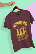 Load image into Gallery viewer, Working On My Six Pack Mens Half Sleeves T-shirt- FunkyTeesClub - Funky Tees Club
