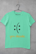 Load image into Gallery viewer, You Decide Mens Half Sleeves T-shirt- FunkyTeesClub - Funky Tees Club
