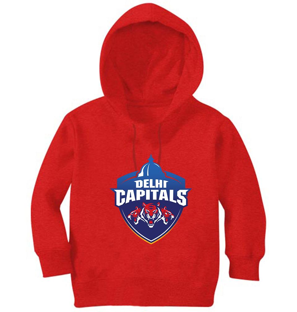 IPL DC Delhi Capitals Girl Hoodies-KidsFashionVilla