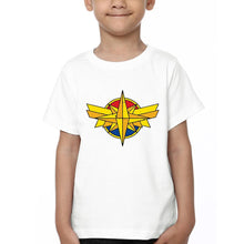 Load image into Gallery viewer, Captain Marvel Logo Half Sleeves T-Shirt for Boy-KidsFashionVilla
